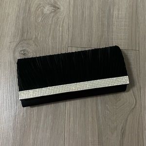 black formal crossbody/clutch